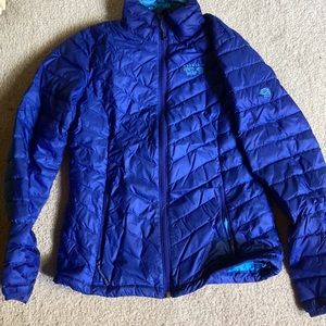 Womens Blue Down Jacket